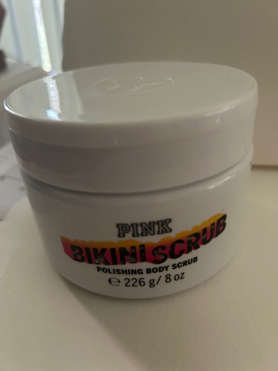 PINK Victoria's Secret Other - PINK Bikini Scrub Polishing Body Scrub - White Jar 8 oz sealed